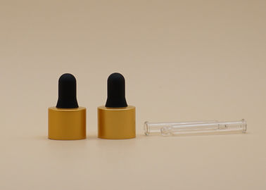 18mm 정유 병을 위한 작은 유리제 점적기 매트 금 알루미늄 고리