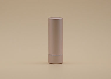 연분홍 로즈 색깔 화장용 립스틱 콘테이너 금속 간단한 감 3.5g 실린더 모양