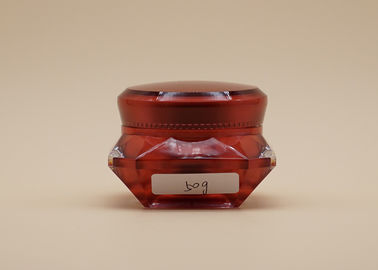 빨간 다이아몬드 모양 빈 화장용 남비 아BS 유효한 플라스틱 모자 OEM 디자인