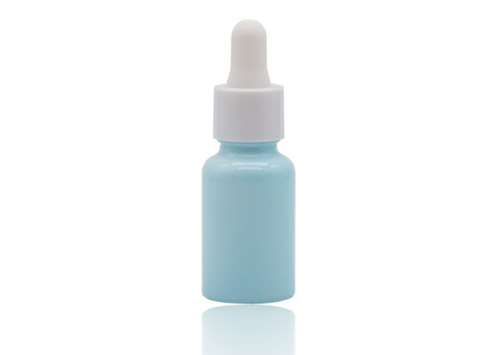 품질  Bluish Color Coating Essential Oil Dropper Bottles White Ceramic Bottle 30ml 공장