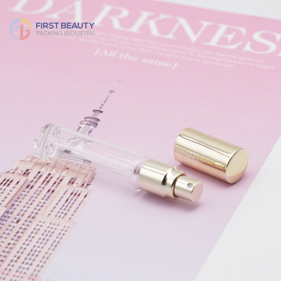 스루프 스프레이어와 함께 컴팩트 5ml 향수 테스트 병