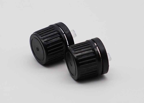 18mm 20mm 블랙 플라스틱 펌퍼 증명 스크루 캡 병