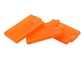 분무기 20 밀리람베르트 플라스틱 미세 분무 분무 병 오렌지 클리어 색상을 향기로 채우세요