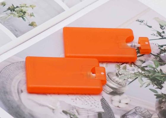 분무기 20 밀리람베르트 플라스틱 미세 분무 분무 병 오렌지 클리어 색상을 향기로 채우세요